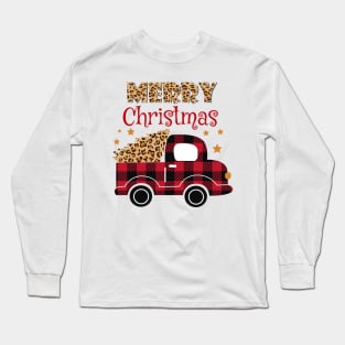 Merry Christmas Truck Long Sleeve T-Shirt